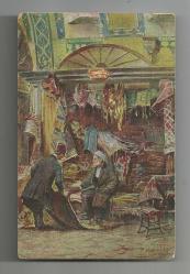 OSMANLI DÖNEMİ KAPALIÇARŞI HALICI ÇİZİM KARTPOSTAL...