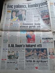 Takvim Gazetesi - Hakan Şükür'ü Babası Sermet Şükür Yarattı - Hükümete Savaş Yetkisi - Tansu Çiller - Sarp Kuray - Hayali İhracatçı Hasbi Menteşoğlu Evraklar Kaybolunca Beraat Etti - ATV'nin Güzellik Yarışması İçin Geri Sayım Başladı - Elizabeth Taylor - Mel Gibson - Ferdi Tayfur