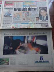 Takvim Gazetesi - 28 Nisan 1995 - Sözünü Tutan Adam Fatih Terim - İsviçre'yi Yenen A Milli Takım'a Coşkulu Karşılama - Milli Maç Bahanesiyle Otomatik Silahlı Dehşet - Zülfü Livaneli Ahmet Altan'ın İşine Son Verilmesini Vicdanım Kabul Etmiyor - Doğru Yol Partisi İçindeki Şahinler - Dışişleri Bakanı Erdal İnönü - Tansu Çiller - Atakürt İsimli Köşe Yazısı - Terörle Mücadele Yasası - Fenerbahçe Lisesi Cinayeti