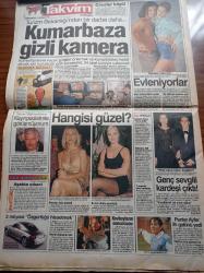 Takvim Gazetesi - 6 Aralık 1995 - Seçilemeyecek Milletvekilleri Telaşta Cezaevi Korkusu - Dünyaya Mayo Giydiren Adam Zeki Başeskioğlu - DYP'nin 21 Aralık'ı Bekleyin Bombası - Tansu Çiller Abdullah Öcalan'ı Getirecek - Türk Polisi Bosna'da - Türk Yunan Barış Rüzgarı