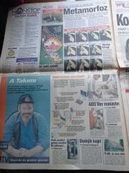 Takvim Gazetesi - 15 Mayıs 1996 - Trabzonspor Başkanı Faruk Özak - Bülent Uygun - Tugay Kerimoğlu - Boğaz Köprüsünden Atlayan Arman Oluk Ölmedi - Arif Sağ Herkese Sitem Etti - Akmerkez Dünya Birincisi - Yıldız Tilbe - Anayasa Mahkemesi Başkanı Yekta Güngör Özden - Anayasa Mahkemesi Kararıyla Hükümet Hükümsüz - Necmettin Erbakan - Tansu Çiller - Deniz Baykal - Mesut Yılmaz - Turhan Tayan