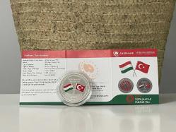 2024 Türk Macar Kültür Yılı - Darphane Sertifikalı Gümüş Hatıra Para - Çil kondisyon