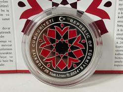 2024 Türk Macar Kültür Yılı - Darphane Sertifikalı Gümüş Hatıra Para - Çil kondisyon