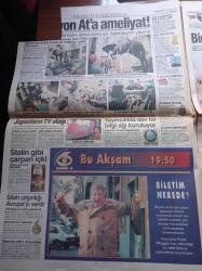Takvim Gazetesi - 2 Eylül 1995 - Leyla Gencer-Şenol Güneş Milli Takımdaki Oyuncuları İle Gurur Duyuyor - Tolunay Kafkas - Hami Mandıralı - Ferdi Tayfur Gülhane Konserinde Ağlattı - Carmen İstanbul'da - Leyla Gencer Onuruna Yarışma - Sırplardan 3. Dünya Savaşı Tehdidi - Nazmiye Demirel -  Tansu Çiller - Savaşın Dul Ve Yetim Bıraktığı İnsanlar İstanbul'a Getirildi - Müslüman Kasabı Karadziç - Seda Sayan - Ekrem Pakdemirli