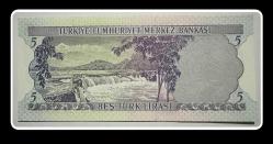 6.Emisyon 5 LİRA  “E49” SERİSİ / 1.Tertip / ÇİL (TCK5E) “E49 430259”