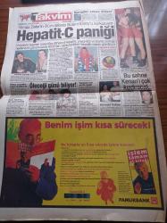 Takvim Gazetesi - 16 Aralık 1995 -  Alparslan Türkeş'in Anıları Kitaplaşıyor - Cavit Çağlar Türk Kadını Tansu Çiller'e Sahip Çıkacaktır - Erol Evgin Show - Şener Şen -Yılmaz Zafer'in Ölüm Sebebi Olan Hepati C Bülent Ersoy'u Korkutuyor -  Kenan Doğulu - Fenerbahçe Transferi Bitirdi - Aykut Kocaman - Oğuz Çetin - Büyükelçi Michael Lake Kıbrıs'tan Gümrük Birliği İçin Taviz Verildiği Yalan - Dünya Bankası Bosna'ya 5 Milyar Dolar Gönderdi - James Bond Tarihe Geçti - Seçim 95 - Refah Partisi