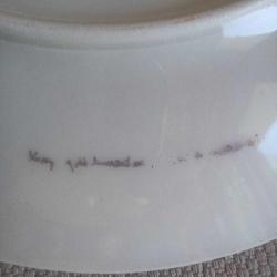 Altın Varaklı Antika Porselen Yemek Takımı 1970