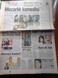 Takvim Gazetesi - 9 Eylül 1995 - Eyüp Belediye Başkanı Ahmet Genç Kızılay Kurucusu Miralay Abdullah Bey'in Mezarını Söktürmekle Suçlanıyor - Madonna'ya MTV Ödülü - Hami Mandıralı - Fenerbahçe'nin Aklı Real Betis'te - Bira Festivali Başlıyor - Vali Hayri Kozakçıoğlu Özür Dile - CHP Kurultayı Erdal İnönü Deniz Baykal Rövanşı - Greenhouse Bir Aile Kulübüdür - Hülya Avşar Bir Günde Milyarlarını Yok Etti