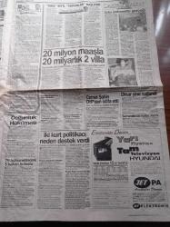 Takvim Gazetesi - 7 Ekim 1995 - Okan Bayülgen'in Yeni Şovu Televizyon Çocuğu -  Cemal Şahin DYP'den İstifa Etti -Torinolu Hakan Şükür Florya'da - Beşiktaş Başkanı Süleyman Seba Sergen Yalçın'ı Kapıya Koyarım - Okan Bayülgen - İpek Tenolcay - Türk Profesörü Selçuk Mercan Amerikalılara Ders Verecek - Karayolları Eski Genel Müdürü Atalay Coşkunoğlu 20 Milyon Maaşla Boğaza Nazır Lüks Villalar Aldı -  Çoğunluk Hükümeti - Alparslan Türkeş İle Bülent Ecevit Hükümete Destek Verdi- DYP DSP Ve MHP'nin Toplam Oy Potansiyeli %49-  Tansu Çiller - Salim Ensarioğlu - Nahit Menteşe - Baki Tuğ