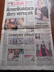 Takvim Gazetesi - 7 Ekim 1995 - Okan Bayülgen'in Yeni Şovu Televizyon Çocuğu -  Cemal Şahin DYP'den İstifa Etti -Torinolu Hakan Şükür Florya'da - Beşiktaş Başkanı Süleyman Seba Sergen Yalçın'ı Kapıya Koyarım - Okan Bayülgen - İpek Tenolcay - Türk Profesörü Selçuk Mercan Amerikalılara Ders Verecek - Karayolları Eski Genel Müdürü Atalay Coşkunoğlu 20 Milyon Maaşla Boğaza Nazır Lüks Villalar Aldı -  Çoğunluk Hükümeti - Alparslan Türkeş İle Bülent Ecevit Hükümete Destek Verdi- DYP DSP Ve MHP'nin Toplam Oy Potansiyeli %49-  Tansu Çiller - Salim Ensarioğlu - Nahit Menteşe - Baki Tuğ