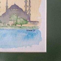 İmzalı Sulu Boya Tablo