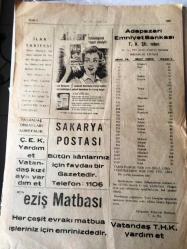 SAKARYA POSTASI  SİYASİ GAZETE  YEREL TAŞRA BASINI : 22 Ağustos 1964  -YIL :10 SAYI :5036-Kıbrıs Durumunda Ümit Verici İşaretlerin Olduğunu Söylüyor -Amerika da yeni bir ilaç bulundu -Amerikalılar şimdi de Merih 'in  resmini  çekmek için  iki mariner  peykini  fezaya  fırlatacak - İlan Tarifesi