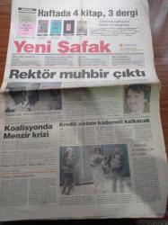 Yeni Şafak Gazetesi - 14 Haziran 1995 - Dünyayı Sarsan Son Devrimci Humeyni - Cahit Zarifoğlu - Fatih Terim Rekora Koşuyor - Bediüzzaman Saidi Nursi - Fethullah Gülen - Koalisyonda Necdet Menzir Krizi - Rektör Profesör Doktor İsmail Çallı 12 Eylül'den Sonra Hem Öğretim Görevlilerini Hem Öğrencileri Jurnallemiş - Hasan Fehmi Güneş