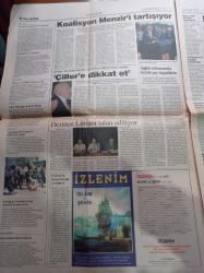 Yeni Şafak Gazetesi - 14 Haziran 1995 - Dünyayı Sarsan Son Devrimci Humeyni - Cahit Zarifoğlu - Fatih Terim Rekora Koşuyor - Bediüzzaman Saidi Nursi - Fethullah Gülen - Koalisyonda Necdet Menzir Krizi - Rektör Profesör Doktor İsmail Çallı 12 Eylül'den Sonra Hem Öğretim Görevlilerini Hem Öğrencileri Jurnallemiş - Hasan Fehmi Güneş