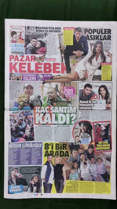 Hürriyet Pazar Kelebek Gazete 14 Şubat 2016 Tolgahan Sayışman  