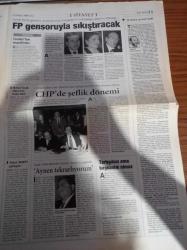 Yeni Şafak Gazetesi - 26 Mayıs 1998 - Abdullah Ercan - Fatih Terim -  Tugay Kerimoğlu - Dünya Kupasına Doğru Hazırlıklar - İstanbul Büyükşehir Belediye Başkanı Recep Tayyip Erdoğan Siirt'te Yaptığı Konuşmadan Dolayı Cezalandırılmak İsteniyor - Filistin Kurtuluş Örgütü'nün Silahları PKK'da - Cannes'da Hayat Güzeldir Kazandı - Akın Birdal Suikastı - Hanefi Avcı Yeni Suikastler Olabilir - Sağlık Hizmetleri Meslek Yüksekokulu Başhekimi Selçuk Köksal'ın Hakaret Ettiği Başörtülü Öğrenci Hastanelik Oldu