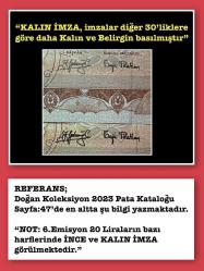 6.Emisyon 20 LİRA  “G61 427990” SERİSİ / 3.Tertip / ÇİL (TCK20/G) “KALIN İMZA VE SERİ NO”