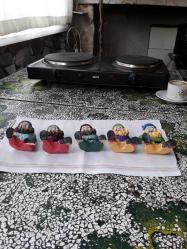 Seramik 5 adet cüceler