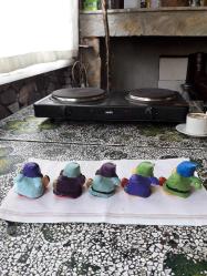 Seramik 5 adet cüceler