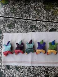 Seramik 5 adet cüceler