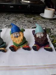 Seramik 5 adet cüceler