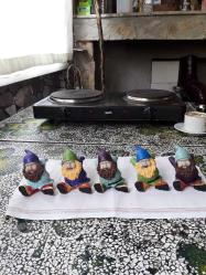 Seramik 5 adet cüceler