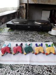 Seramik 5 adet cüceler