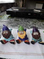 Seramik 5 adet cüceler