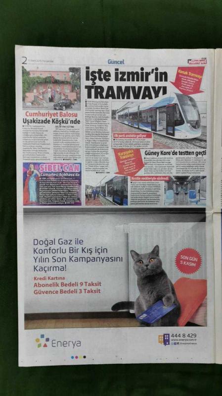 Hürriyet Ege Gazete 15 Ekim 2015 Barış İzmir den Kanatlandı  