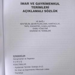 İMAR VE GAYRİMENKUL TERİMLERİ AÇIKLAMALI SÖZLÜK