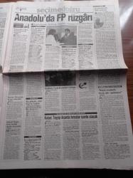 Akit Gazetesi - 14 Nisan 1999 - Ecevit Gerçeği Yazı Dizisi - Galatasaray Beşiktaş Kupa İçin Kapışacak - Yılmaz Vural Çanakkale Dardanel Ligde Kalacak - Vay İski'ci CHP Vay - Fazilet Partisi İstanbul Büyükşehir Belediye Başkanım Adayı Ali Müfit Gürtuna - Aydın Doğan