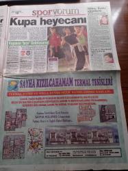 Akit Gazetesi - 14 Nisan 1999 - Ecevit Gerçeği Yazı Dizisi - Galatasaray Beşiktaş Kupa İçin Kapışacak - Yılmaz Vural Çanakkale Dardanel Ligde Kalacak - Vay İski'ci CHP Vay - Fazilet Partisi İstanbul Büyükşehir Belediye Başkanım Adayı Ali Müfit Gürtuna - Aydın Doğan