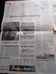 Akit Gazetesi - 27 Mayıs 1998 - Erzurumspor Kulübü Başkanı Cemal Polat - Hamza Yerlikaya - Sakaryaspor Finalde - Sekiz Yılık Kesintisiz Eğitim Belası - Gazeteci Nurettin Şirin Adalet İstiyor - Müsiad'ı Kapatma Girişimine Sakıp Sabancı da İsyan Etti - Nurettin Sözen Yumruk Olayını Çarpıttı - Abdüllatif Şener - Akın Birdal'a Yönelik Suikast Girişimi - Fatih Karaca Yeniden RTÜK Üyesi