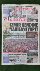 Hürriyet Ege Gazete 18 Temmuz 2016 İzmir Kendine Yakışanı Yaptı,Emine Mihrace Çelen,Daniella Wurbs,Mert Atlı,Erce Kardeşler,Berke Özer,Ali Emre Yanar,Murat Hocaoğlu,Mehmet Erdem Uğurlu,Okan Buruk,Cemil Vatansever,John Chibuike,Tülin Çakır,Gülşen,Fatih Ürek,Hakan Altun,Serkan Kaya,Berkay,Nihat Zeybekçi,Tur İlanları,Seri İlanlar,hurriyetemlak.com Reklamı