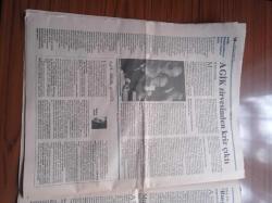 Aydınlık Gazetesi - 10 Aralık 1994 - Kurucusu Şefik Hüsnü - Doğu Perinçek - Özgür Ülke Sabotajı - Haftanın konuğu Eğitim İş Genel Başkanı Niyazi Altunya - Şair Yılmaz Odabaşı Gözaltında Kayıp - Suçluların Sayısı 400'ü Aştı - Doğu Perinçek'in Ceza Alan Konuşması - Ercan Karakaş - Nurseli İdiz - Baskın Oran - Hayati Asılyazıcı - Genel Grev Tartışılıyor