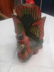 Ahşap  Kuş/Horoz Başlı Mask/Obje