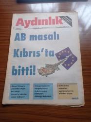 Aydınlık Gazetesi - 12 Kasım 2000 - Kurucusu Şefik Hüsnü - Doğu Perinçek'in Özgür Politikaya Yanıtı - Avrupa Birliği Masalı Kıbrıs'ta Bitti - Atatürk Abilov'u Bağrına Basar - Gazeteci Atatürk - Doğu Perinçek Ve Aydın Menderes Köylü Kurultayında - Tabip Odasından Ethem Mahçupyan'a Tepki - Sözde Ermeni Soykırım Tasarısı