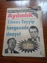 Aydınlık Gazetesi - 5 Ağustos 2001 - Kurucusu Şefik Hüsnü - Doğu Perinçek - Recep Tayyip Erdoğan İle Mesut Yılmaz Kavgasında Cinayet Avukat Vildan Ersin Öldürüldü - Ceyhun Atuf Kansu - Meral Akşener Recep Tayyip Erdoğan'ın Ekibinden Ayrıldı - MHP'de İsrail Yandaşlığı - Haftanın Konuğu Profesör Doktor Gülten Kazgan - Mahmut Esat Uygar Hukuk Devrimcisidir - Recep Tayyip Erdoğan'ın 6 Bağlantısı ve Çözülme - Albayraklar