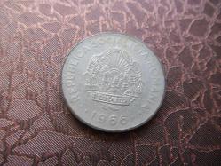 Romanya 1 Leu 1966 Yabancı Madeni Para      (İSİMSİZ DEMİR RAF