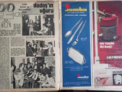 Ses Haftalık Aktüalite Sinema Tiyatro Müzik ve Gençlik Mecmuası Dergisi - 19 Nisan 1975 - Sayı:16 - Gülşen Bubikoğlu - Türkan Şoray - Ne Varsa Sporda Var haberi - Uğur Dündar Posteri - İhsan Baysal - Salim Dündar - Hükmet Taşdemir - Hakan Balamir - Yusuf Sezer - Salim Dündar - Siemens Elektrik Süpürgesi Reklamı - Jumbo Çatal Kaşık Reklamı - Lale Çarşaf Reklamı fotoğraf ve haberi - Dergi Tam Değildir Sadece 8 Sayfası Mevcuttur