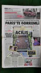 Hürriyet Gazete 11 Haziran 2016 Osmanlı'ya Beton,Fransız Sevgili,Şebnem Schafer,Fikret Mualla,Muharrem İnce,Reza Zarrab,Fatih Terim,Yıldırım Demirören,Türkiye A Milli Futbol Takımı,Granit Xhaka,Taulant Xhaka,Roman Neudstater,Gökhan Gönül,İbrahim Kalın,Cemal Kamacı,Cem Yılmaz,Orhan Ayhan,Gülşen,Ozan Çolakoğlu,Ali'nin Dostu Özür Diledi,Tur İlanları,Mahall Bomonti İzmir - Bellona Reklamı,Kıvanç Tatlıtuğ - İlker Ayrık - Seda Bakan Akbank Reklamı