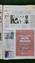 Hürriyet Cumartesi Gazete 25 Haziran 2016 Megan Fox,Juliette Binoche,Hakan Gence,Ümit Besen,Adam Fawer,Ayşe Arman,Gülşen,Deniz Türkali,Serenay Sarıkaya,Banu Alkan,Hülya Avşar,Cem Yılmaz,Cicişler,Mehmet Günsur Vodafone Reklamı,Migros Reklamı