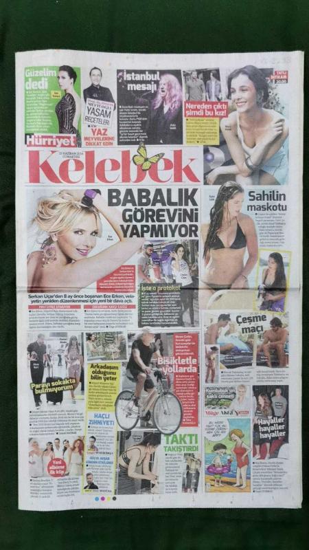 Hürriyet Kelebek Gazete 25 Haziran 2016 Ece Erken Işın Karaca  