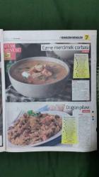 Hürriyet Kelebek 2 Gazete 29 Haziran 2016 Türkiye'nin En İyi Şeflerinden Ramazan Menüleri,Ebru Omurcalı,Kıtır Tulumba Tatlısı,Erişteli Mercimek Çorbası,Tırtır Baklava,Fasulyeli Tavuk Sote,Sebze Böreği,Yoğurtlu Semizotu Çorbası,Otlu Enginar Bulgur Pilavı,Biberli Doğrama,Ezme Mercimek Çorbası,Düğün Pilavı,Tepsi Pidesi
