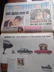 Hürriyet Gazetesi - 15  Temmuz 1991 - Hoşgeldin Galatasaray - Tanju Çolak - Mustafa Denizli - Mesut Yılmaz'a Suikast Planı - Dev Sol Fransa'yı 7 Milyar Dolandırdı - Bush'u Korumada Şaşırtmada Taktiği - Turgut Özal'ın Yazlığında Köpekbalığı Korkusu - Süleyman Demirel - Ölüm Santralini Kapattırıyoruz