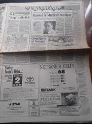Hürriyet Gazetesi - 15  Temmuz 1991 - Hoşgeldin Galatasaray - Tanju Çolak - Mustafa Denizli - Mesut Yılmaz'a Suikast Planı - Dev Sol Fransa'yı 7 Milyar Dolandırdı - Bush'u Korumada Şaşırtmada Taktiği - Turgut Özal'ın Yazlığında Köpekbalığı Korkusu - Süleyman Demirel - Ölüm Santralini Kapattırıyoruz