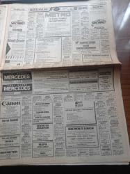 Hürriyet Gazetesi - 15  Temmuz 1991 - Hoşgeldin Galatasaray - Tanju Çolak - Mustafa Denizli - Mesut Yılmaz'a Suikast Planı - Dev Sol Fransa'yı 7 Milyar Dolandırdı - Bush'u Korumada Şaşırtmada Taktiği - Turgut Özal'ın Yazlığında Köpekbalığı Korkusu - Süleyman Demirel - Ölüm Santralini Kapattırıyoruz