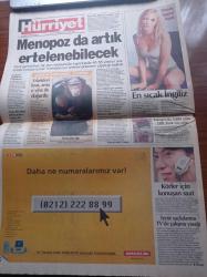 Hürriyet Gazetesi - 4 Şubat 1999 - Barış Manço'nun Ani Ölümü - Barış Manço Güz Yağmurları İle Göçtün Gittin Diyordu - Barış Manço'nun Cenazesinde İmam da Şarkısından Sözler Okudu- Barış Manço İçin Devlet Sanatçısı Unvanına Onay - Her Görüşmede Alaattin Çakıcı'yı Soyuyorlar - Hakan Şükür - Hasan Şaş - İşte Özlenen Efes Pilsen - Dokunulmazlar İkinci Perde Yazı Dizisi - Abdullah Çatlı - Mehmet Ağar -