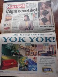 Hürriyet Gazetesi - 16 Ekim 1998 -  Türban Eylemcileri Serbest - Hülya Avşar Ve Ricky Martin Karşılıklı Göbek Attılar - Başbakanlık Kupası Sencer Can'ın - Milli Takım Teknik Direktörü Mustafa Denizli Finlandiya'yı Evinde Yeneceğim- Basketbolda Fenerbahçe Ayağa Kalktı - İşadamı Korkmaz Yiğit Mal Varlığımın Hesabını Verdim - Tansu Çiller Annenim Servetini Bana Sormayın - 900 Bin Türk Alman Oluyor - Çifte Vatandaşlık Nasıl İşliyor - Bülent Ecevit - Mesut Yılmaz - Akın Birdal - Yeşil Kod Adlı Mahmut Yıldırım