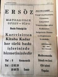 AYDIN  GERMENCİK GAZETESİ YEREL TAŞRA BASINI  -  1 Temmuz 1985-  YIL:14 SAYI :1101  -Gübre Fiyatları Düşürüldü - Temel gıda maddelerinden  bir yıl daha kdv  alınmayacak -  Herkese Faturalı Yaşam  -Yeni  İhracat - Dünyanın  en büyük  300 bankası arasına Türkiye  den  sadece Ziraat  Bankasına  girdi -
